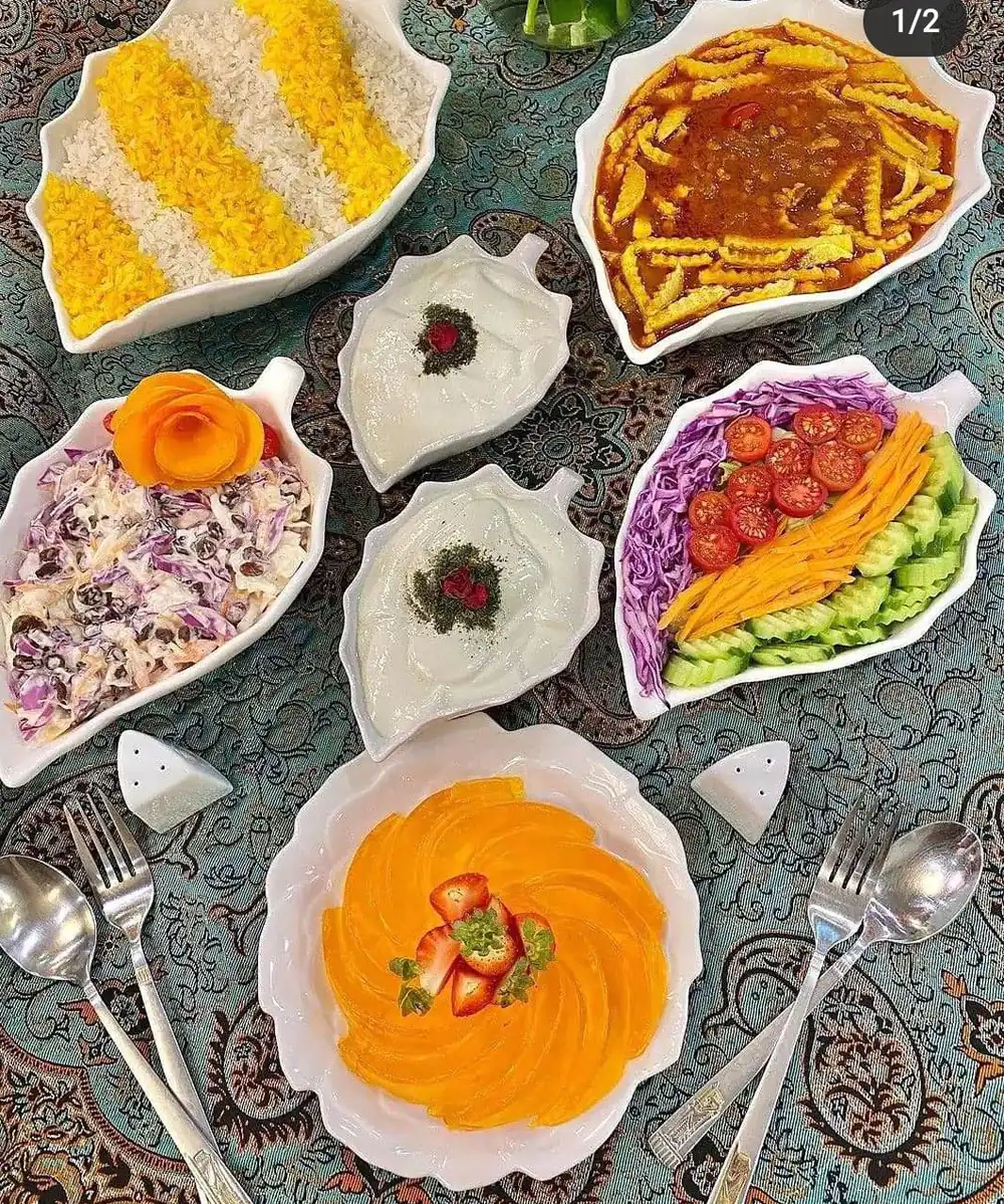 تزیین غذا ساده