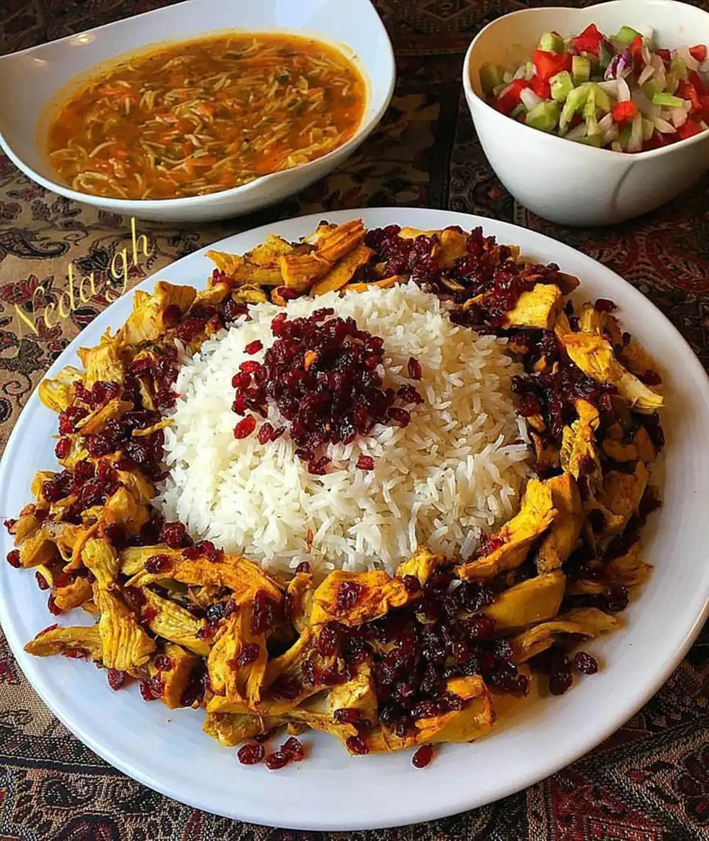 تزیین غذا ساده