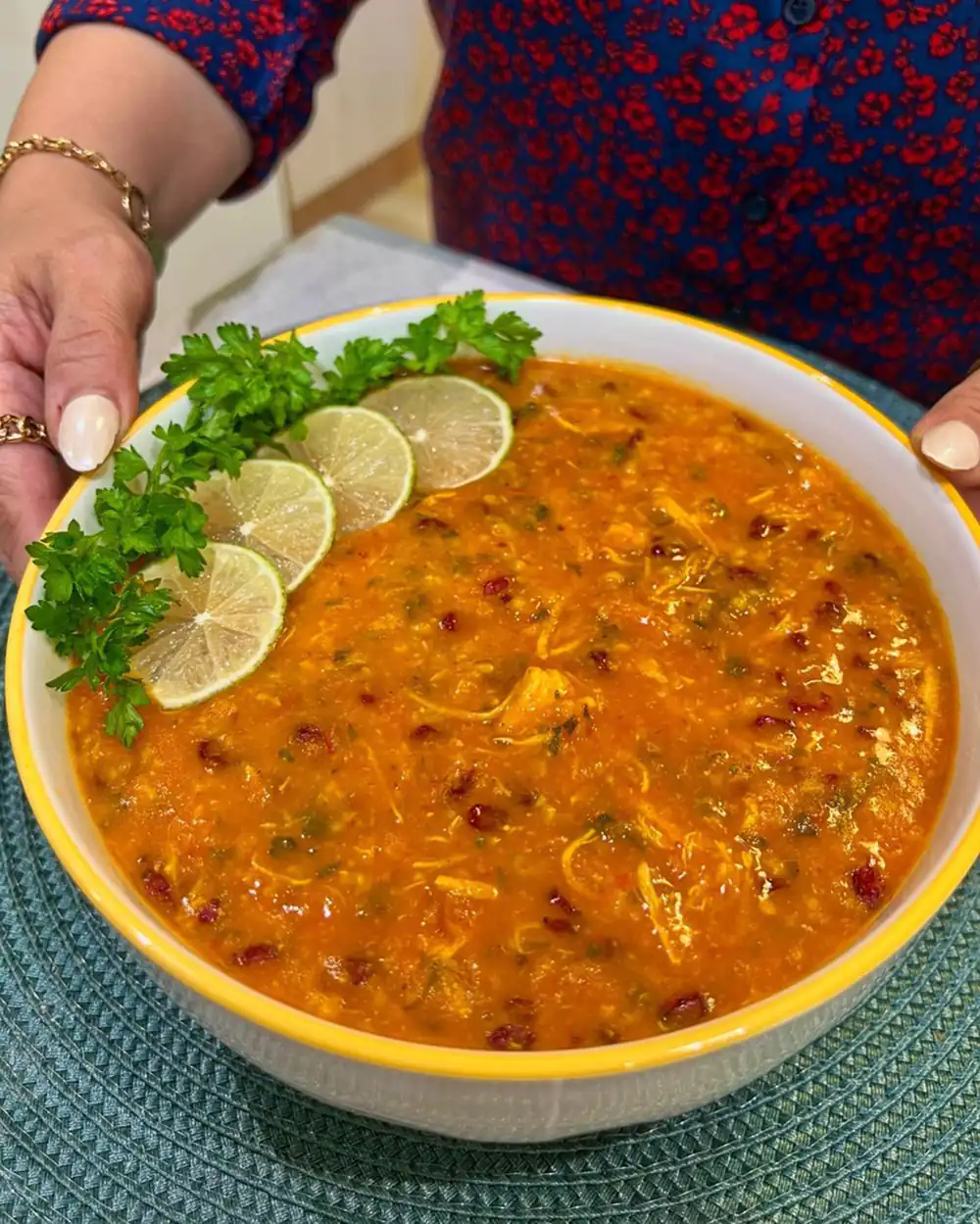 تزیین غذا ساده