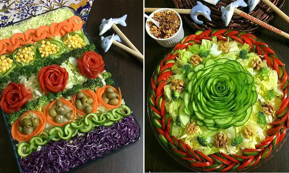 تزیین سالاد فصل مجلسی