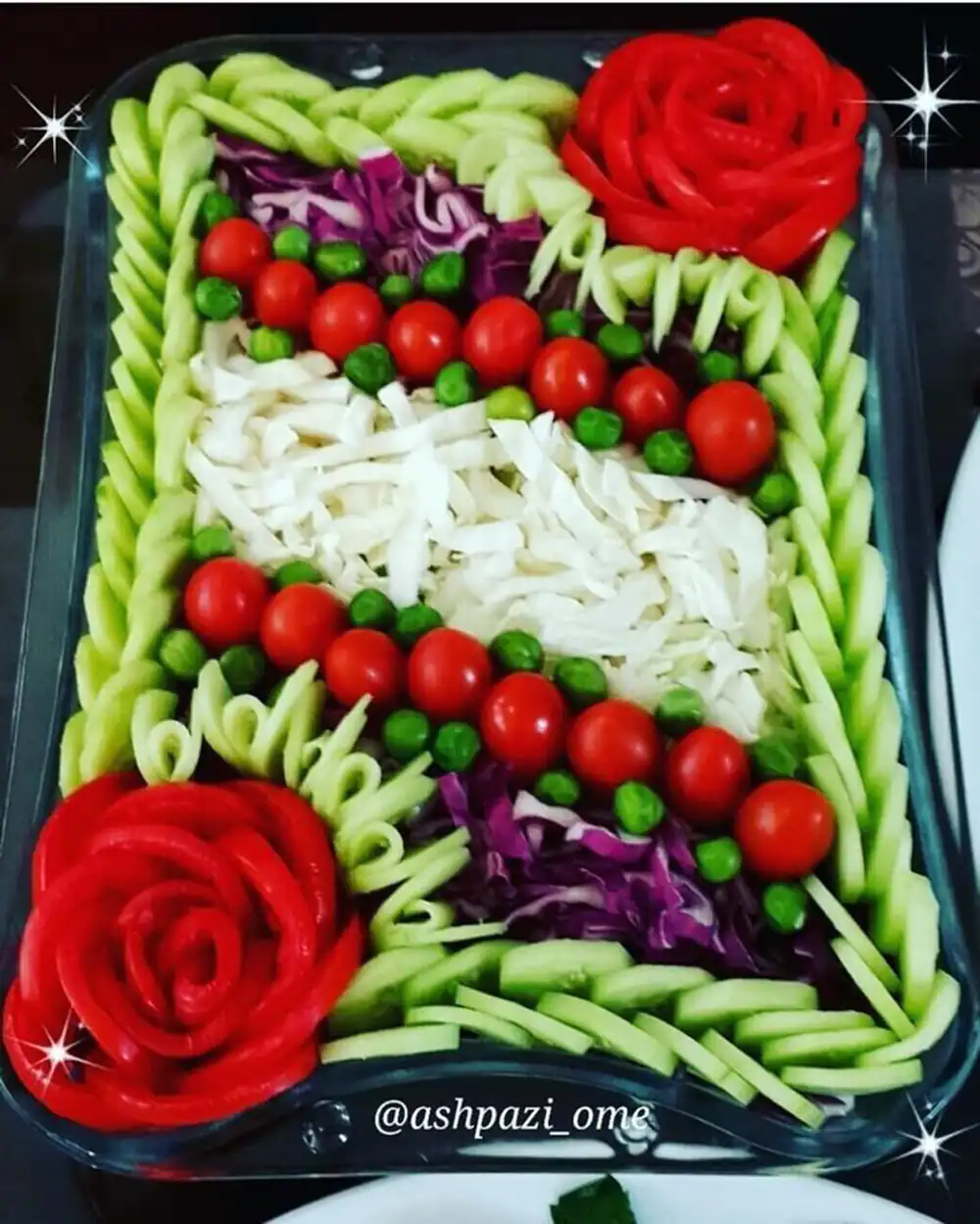 تزیین سالاد فصل مجلسی