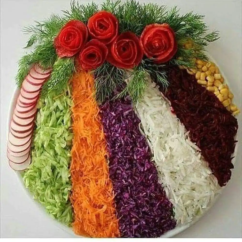 تزیین سالاد فصل مجلسی