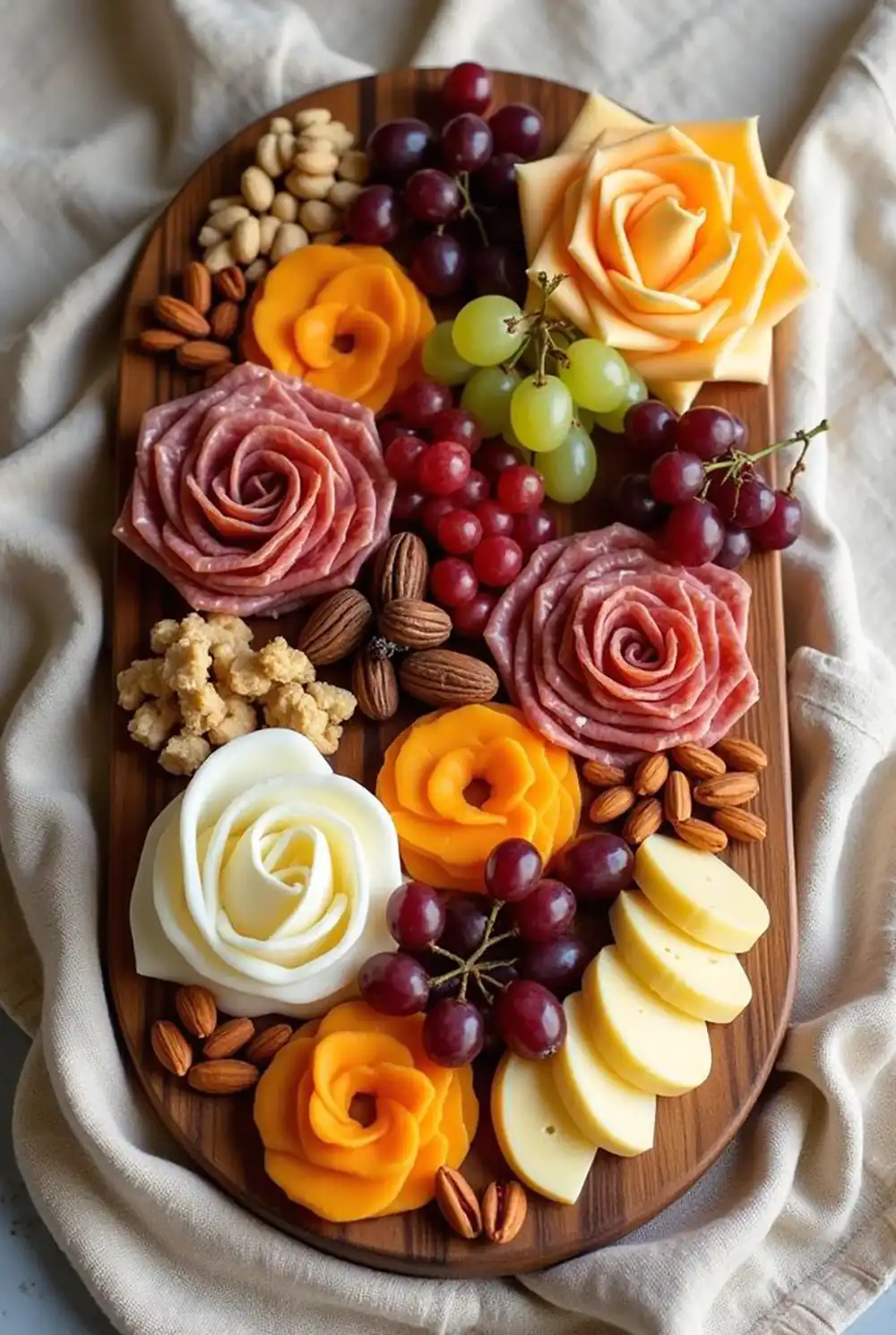 تزیین غذا به شکل گل