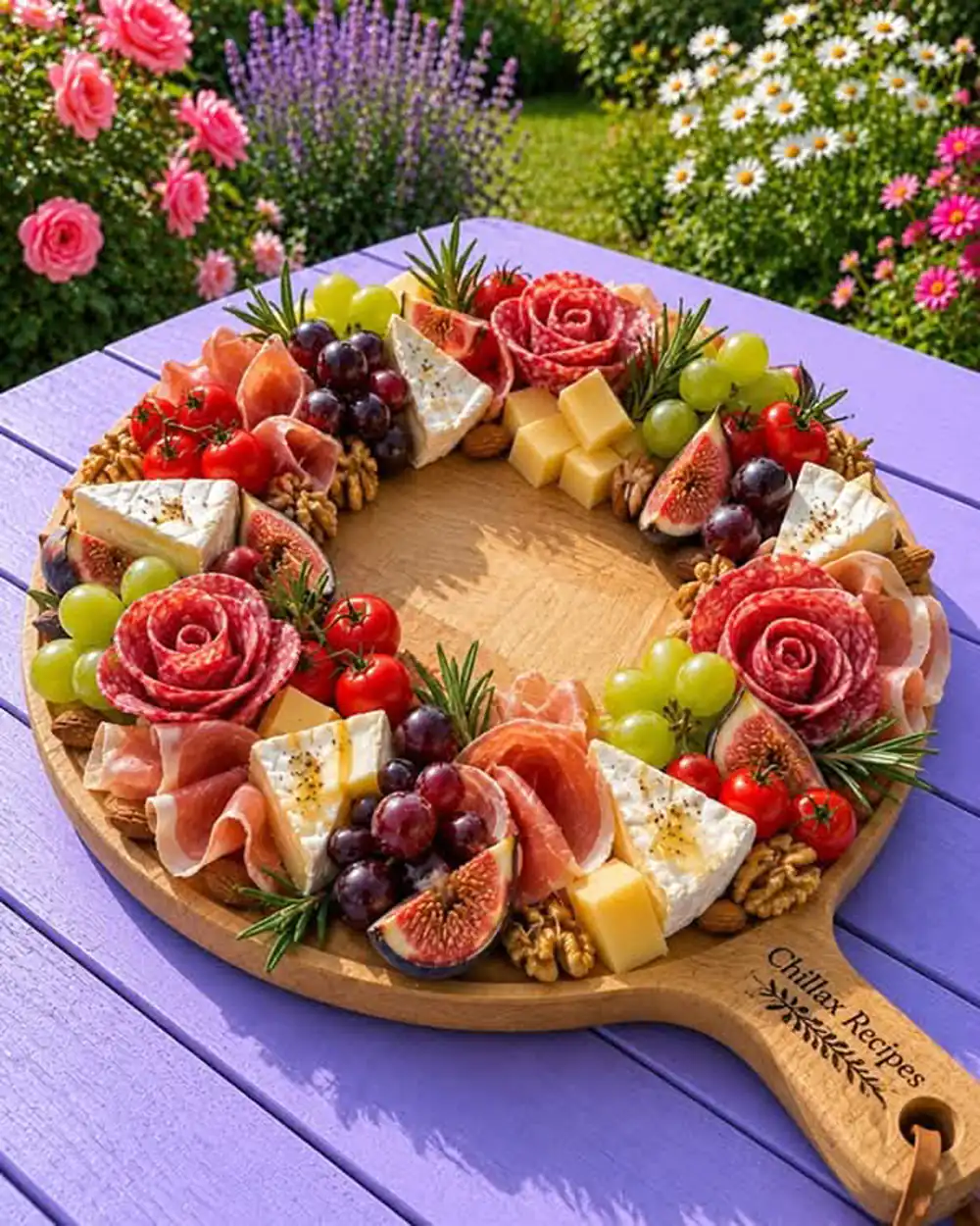 تزیین غذا به شکل گل