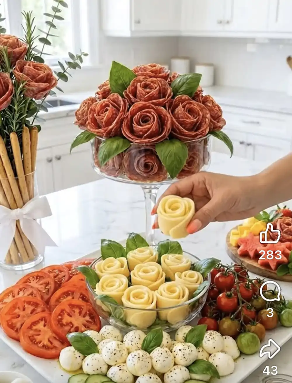 تزیین غذا ادایی