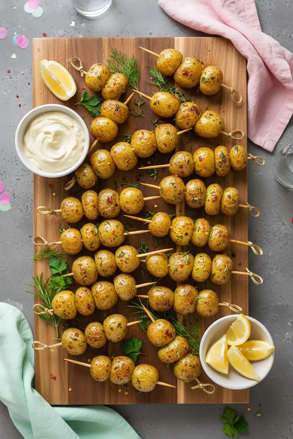 تزیین غذا با سیخ چوبی
