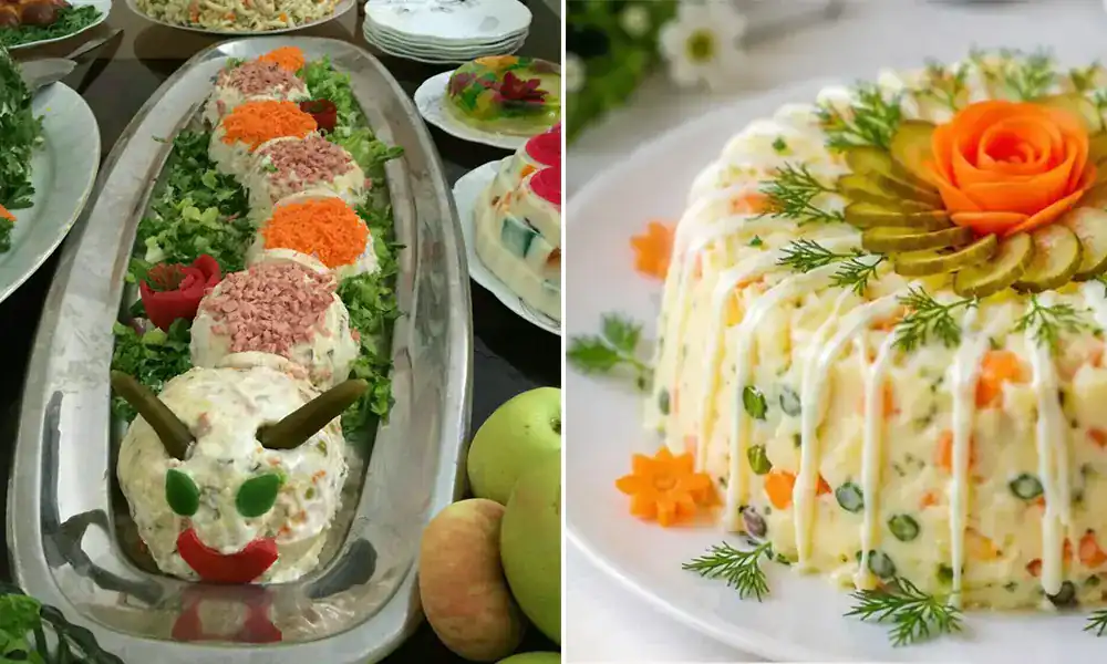 تزیین غذا الویه