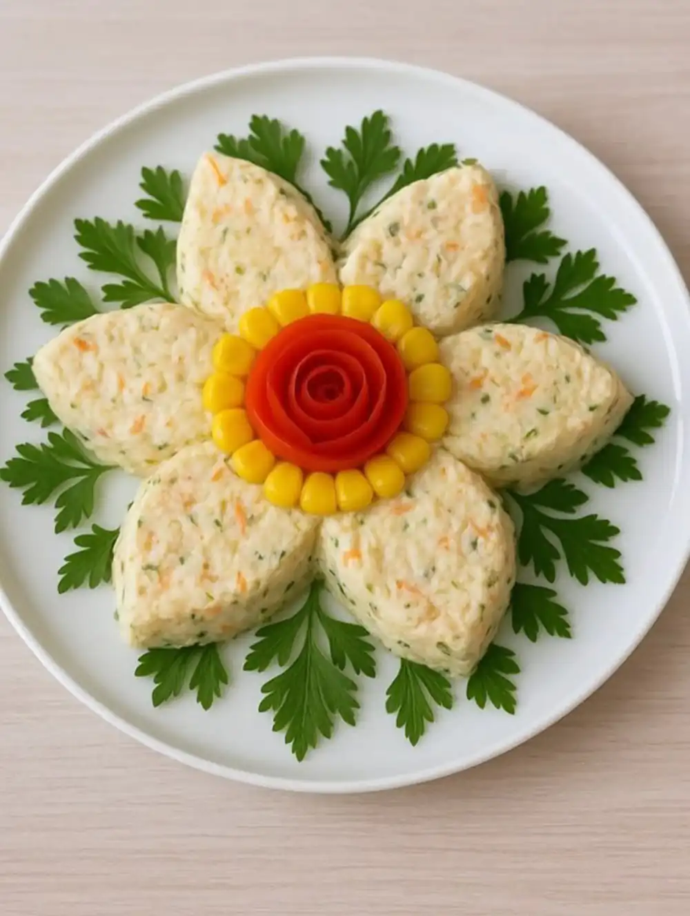 تزیین غذا الویه