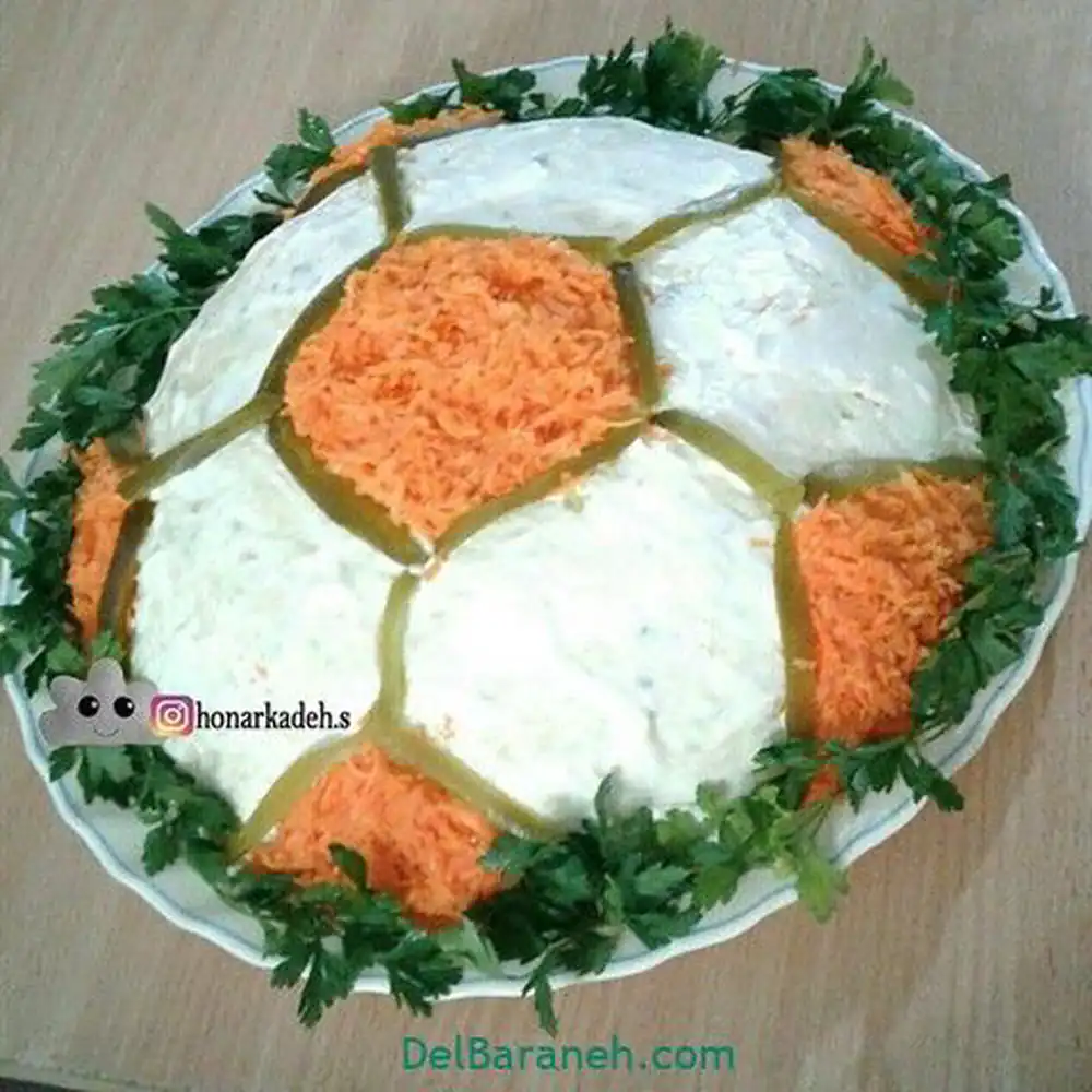 تزیین غذا الویه