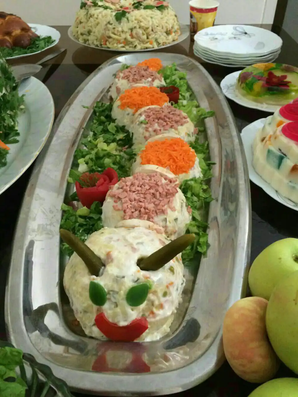 تزیین غذا الویه