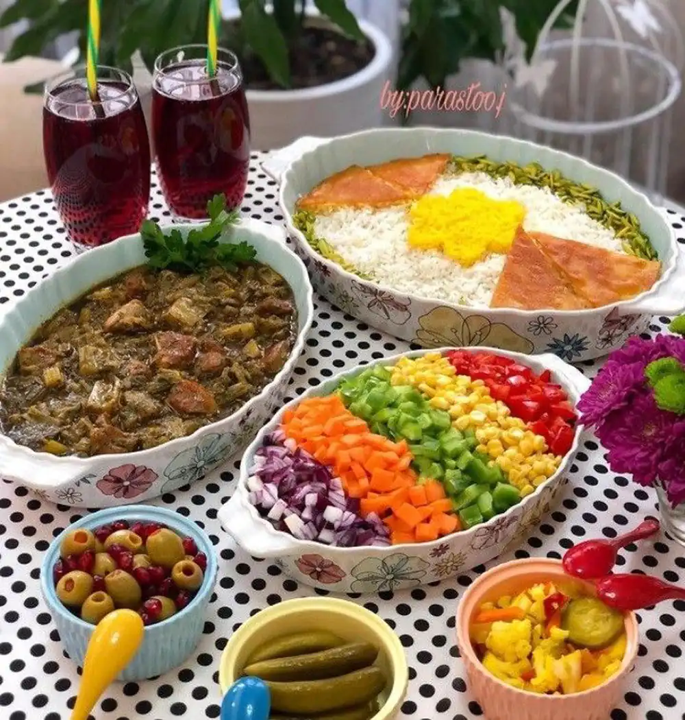 تزیین غذا ایرانی