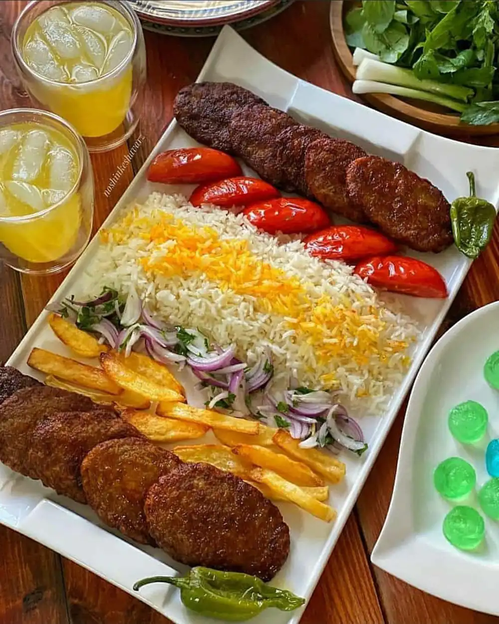 تزیین غذا ایرانی