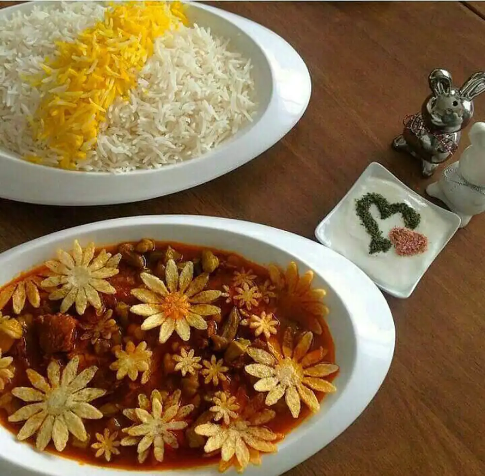 تزیین غذا ایرانی