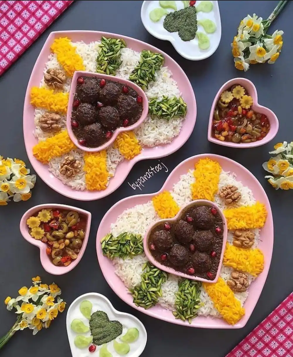 تزیین غذا ایرانی