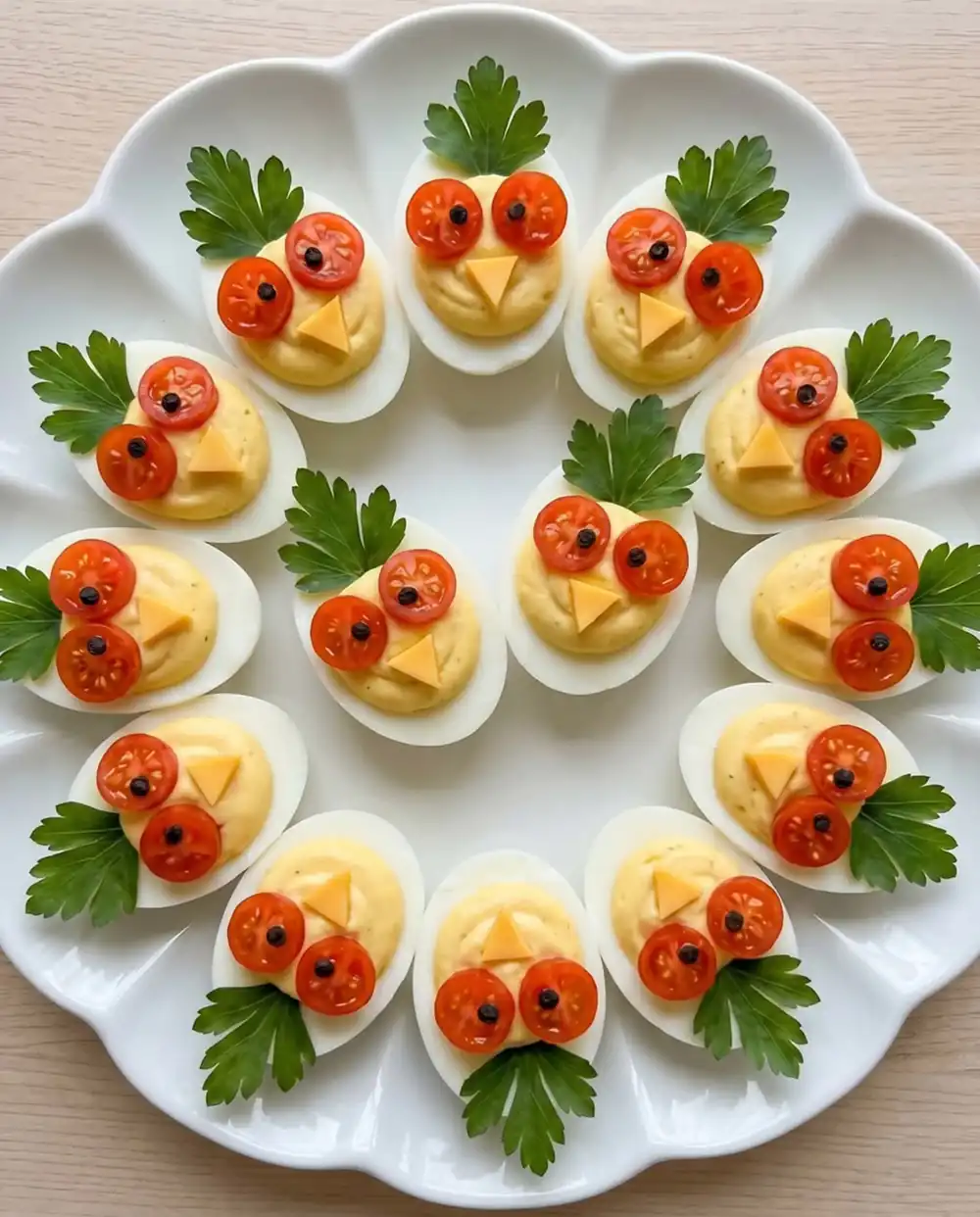 تزیین غذا با تخم مرغ برای مدرسه